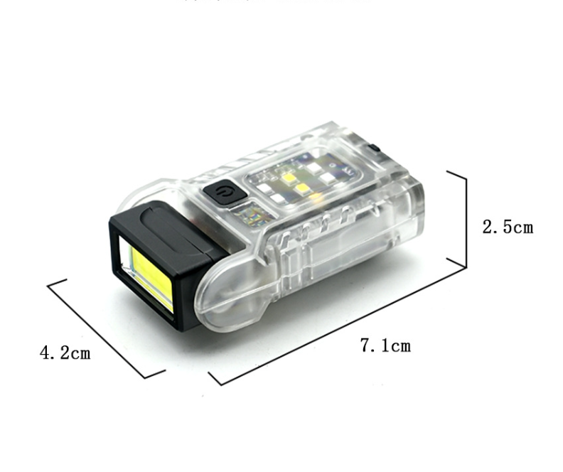 Mini Magnetic Rechargeable Pocket Torch with Clip - image 1