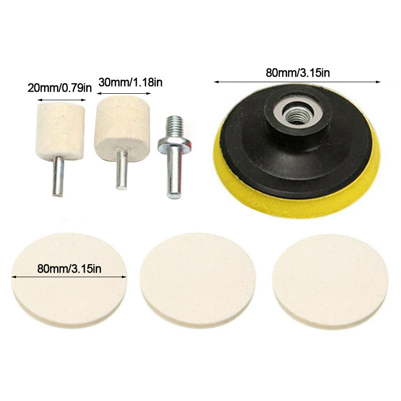 Felt glass polishing kit – photo 2