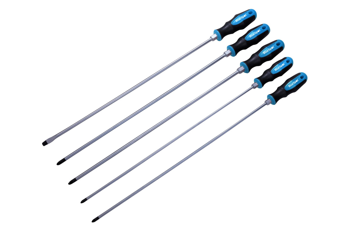 Blue Spot Tools 5-Piece 450MM Long Screwdriver Set