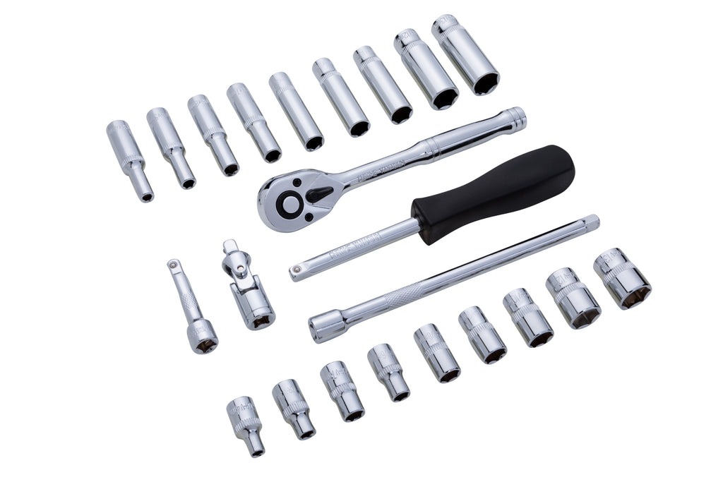 Blue Spot Tools 24-Piece 1/4" Metric Socket Set (4-13mm)