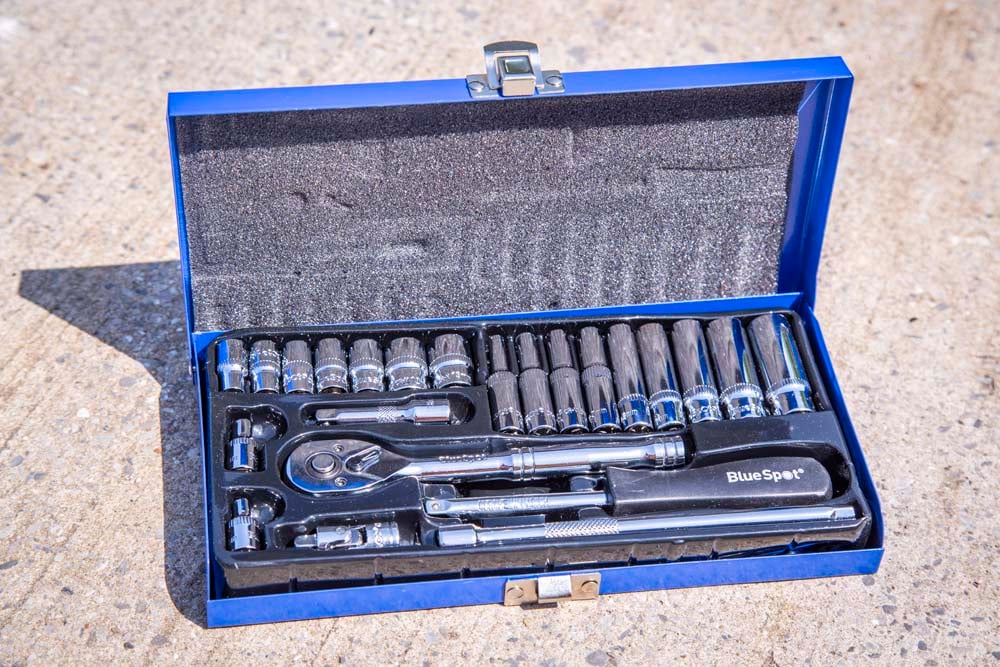 Blue Spot Tools 24-Piece 1/4" Metric Socket Set (4-13mm)
