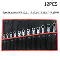 12-piece flexible-head ratchet spanner set – photo 1