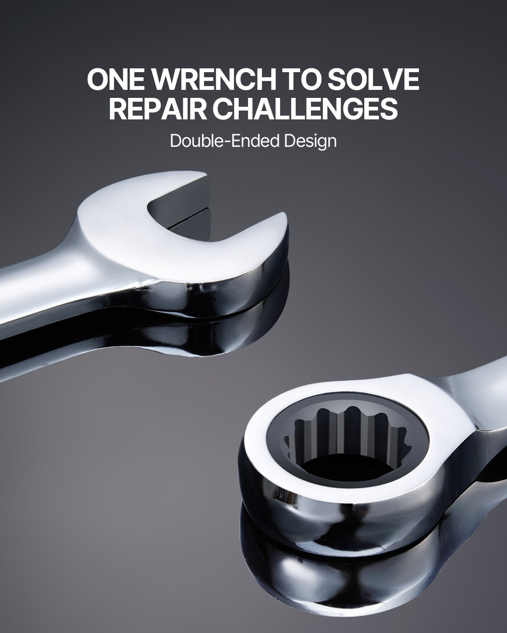 VEVOR 16-piece ratcheting combination spanner set