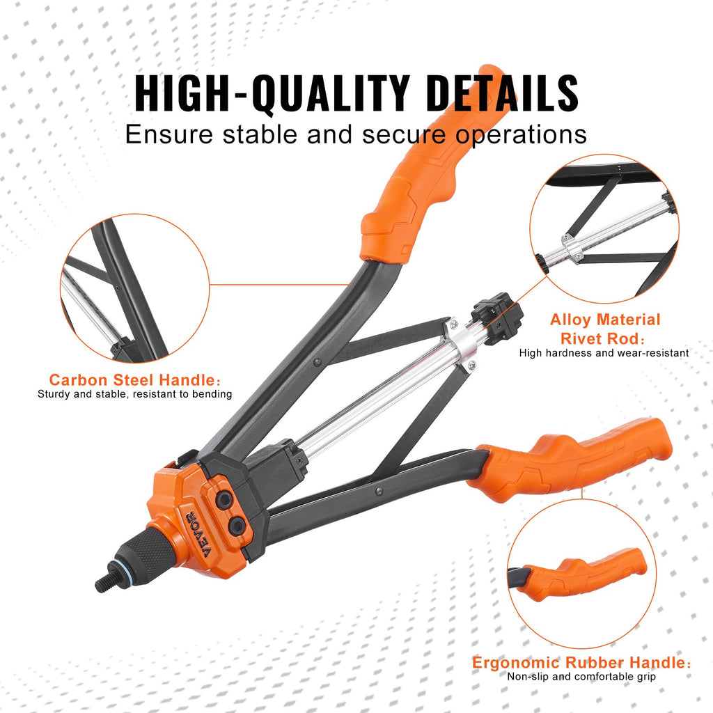 Rivet Nut Tool Kit, 40.6 cm, with 13 Mandrels & 186 Rivet Nuts - image 4