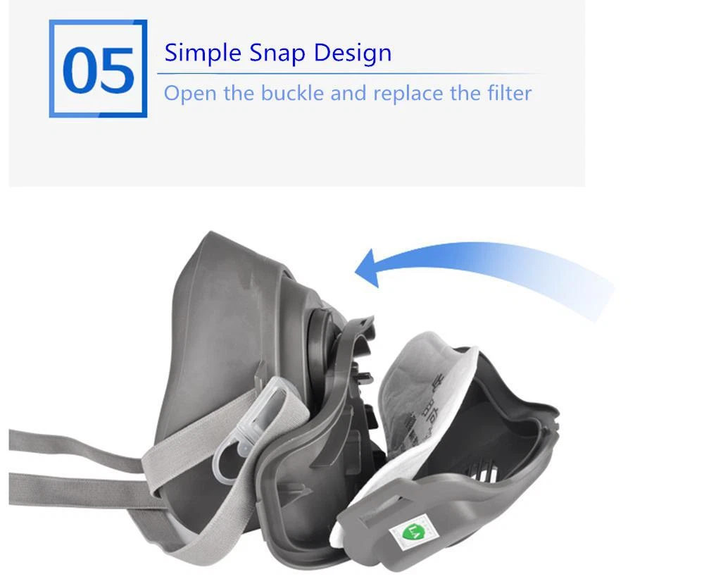 Half face respirator and goggles – photo 6