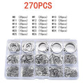 External Circlip Assortment, 8–26 mm, 304 Stainless Steel - image 1