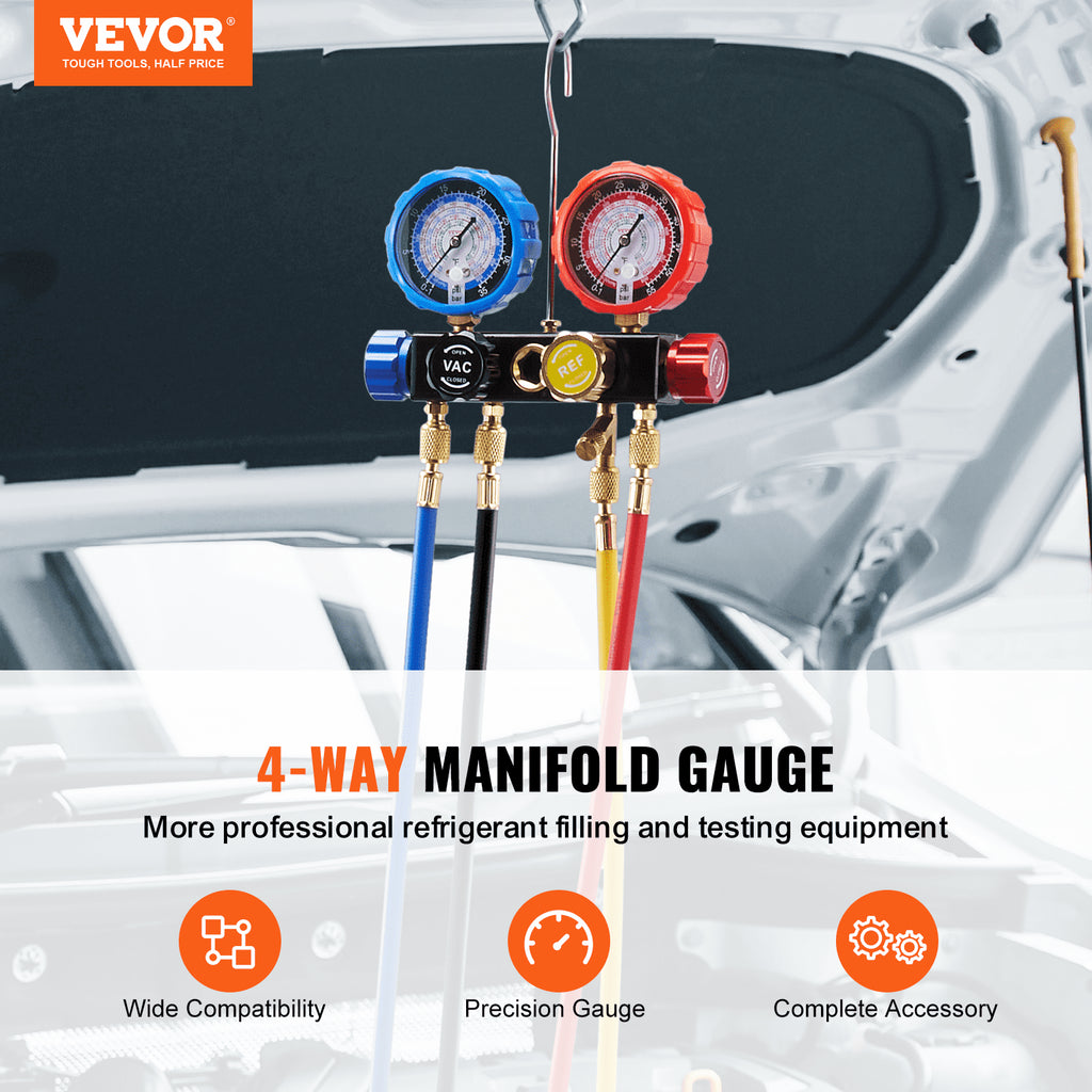 VEVOR 4-way AC manifold gauge set – photo 2