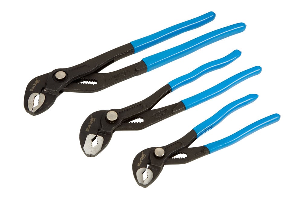Blue Spot Tools 3-Piece Waterpump Pliers In Wallet (175mm - 300mm)