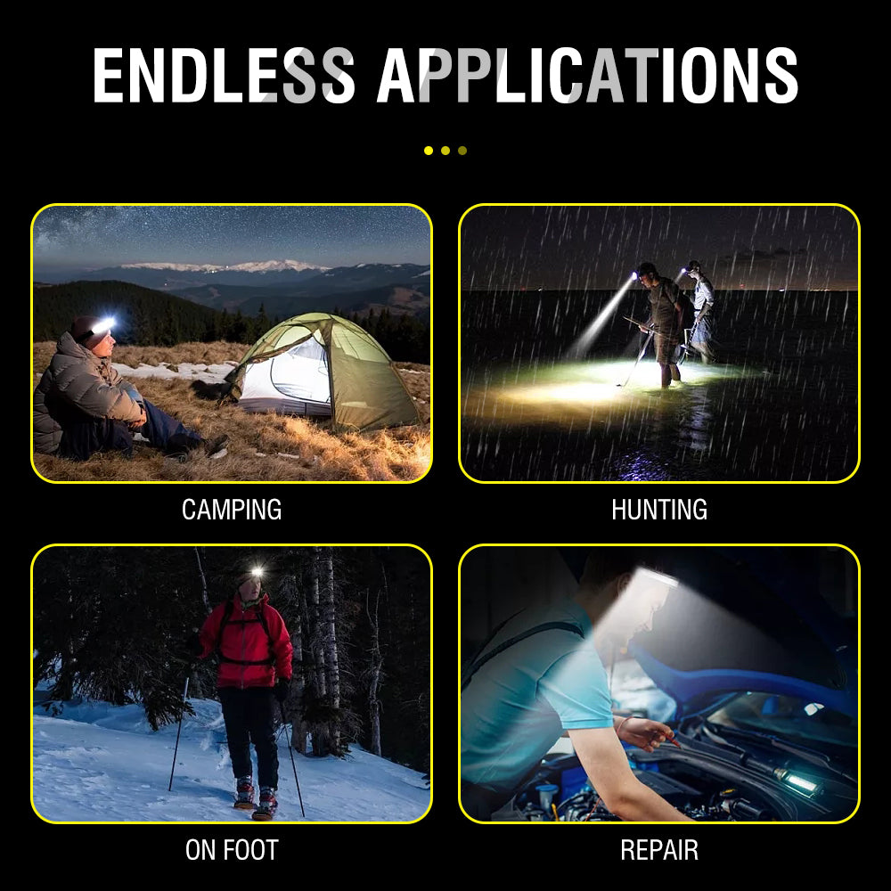 COB LED head torch – photo 2