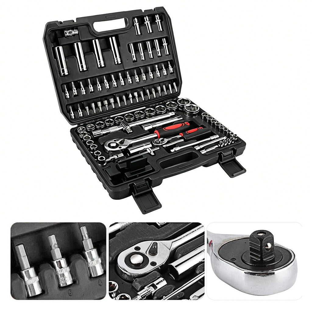 94-Piece 1/4" & 1/2" Drive Socket and Bit Set - image 5