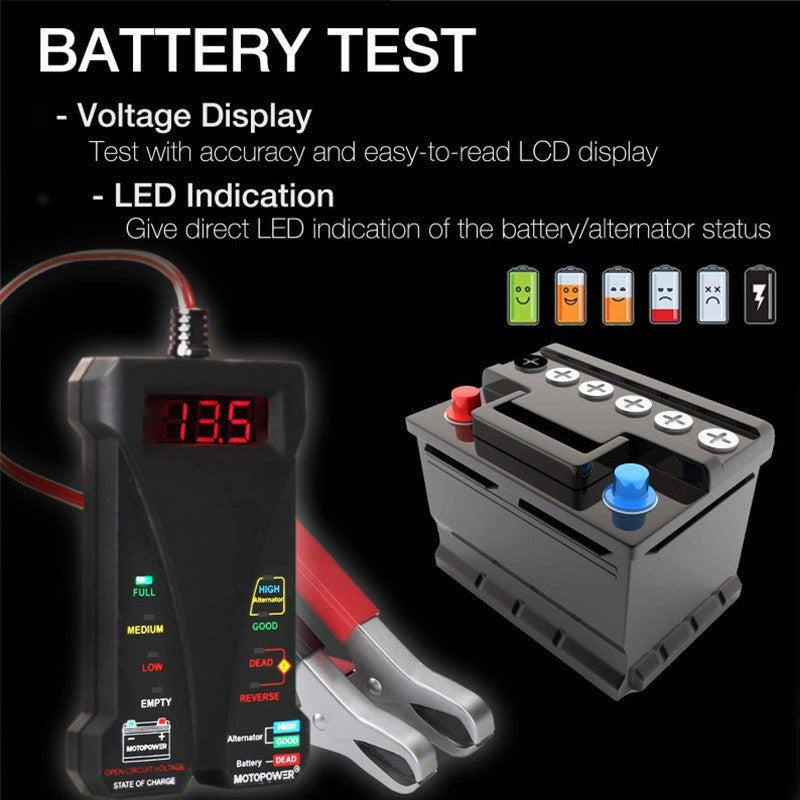 12V Digital Battery Tester & Voltmeter - image 4
