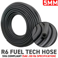 5mm Braided Rubber Fuel Hose, SAE J30 R6