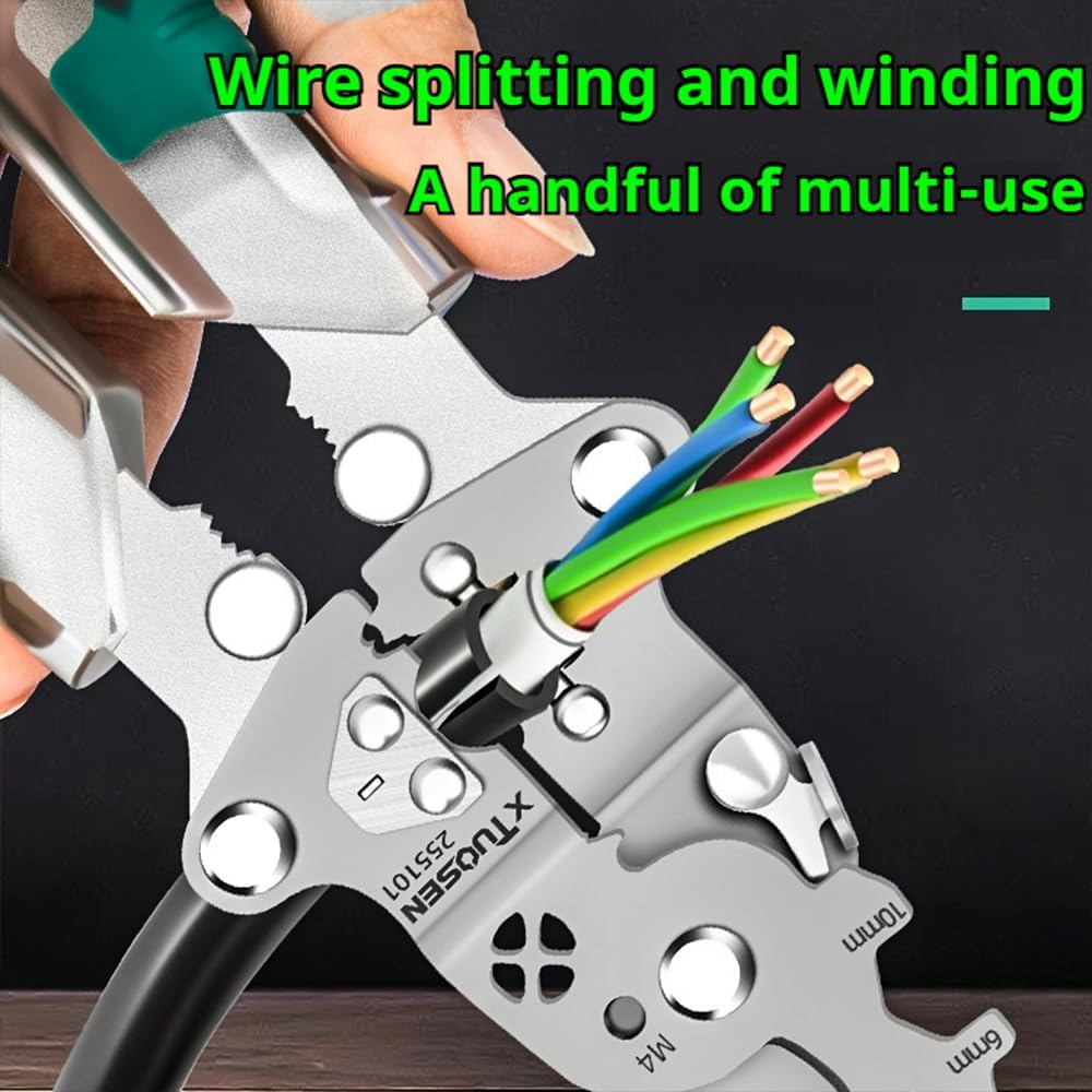 18-in-1 Folding Electrician's Pliers with Voltage Detector - image 2