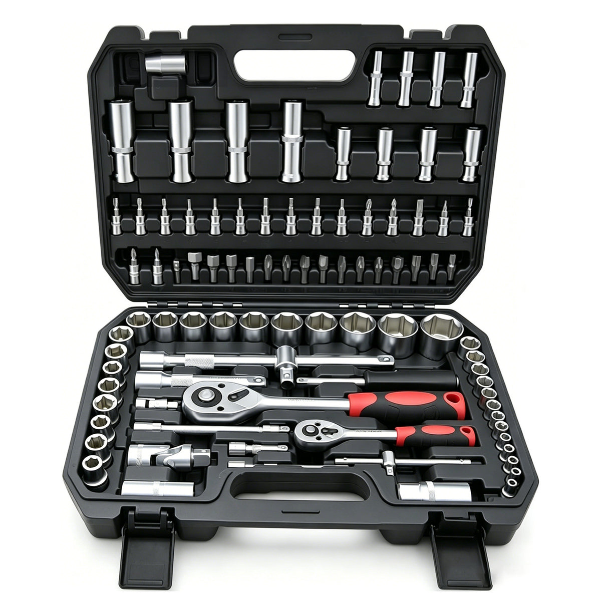 94-Piece 1/4" & 1/2" Drive Socket and Bit Set - image 4