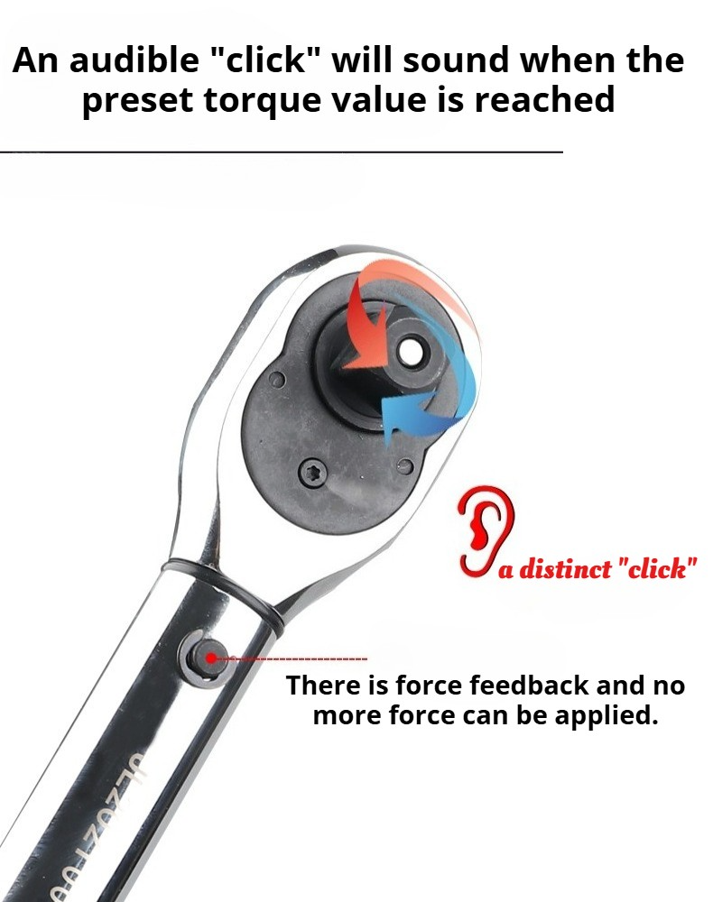1/2" Drive Adjustable Torque Wrench, 60–330 Nm - image 6