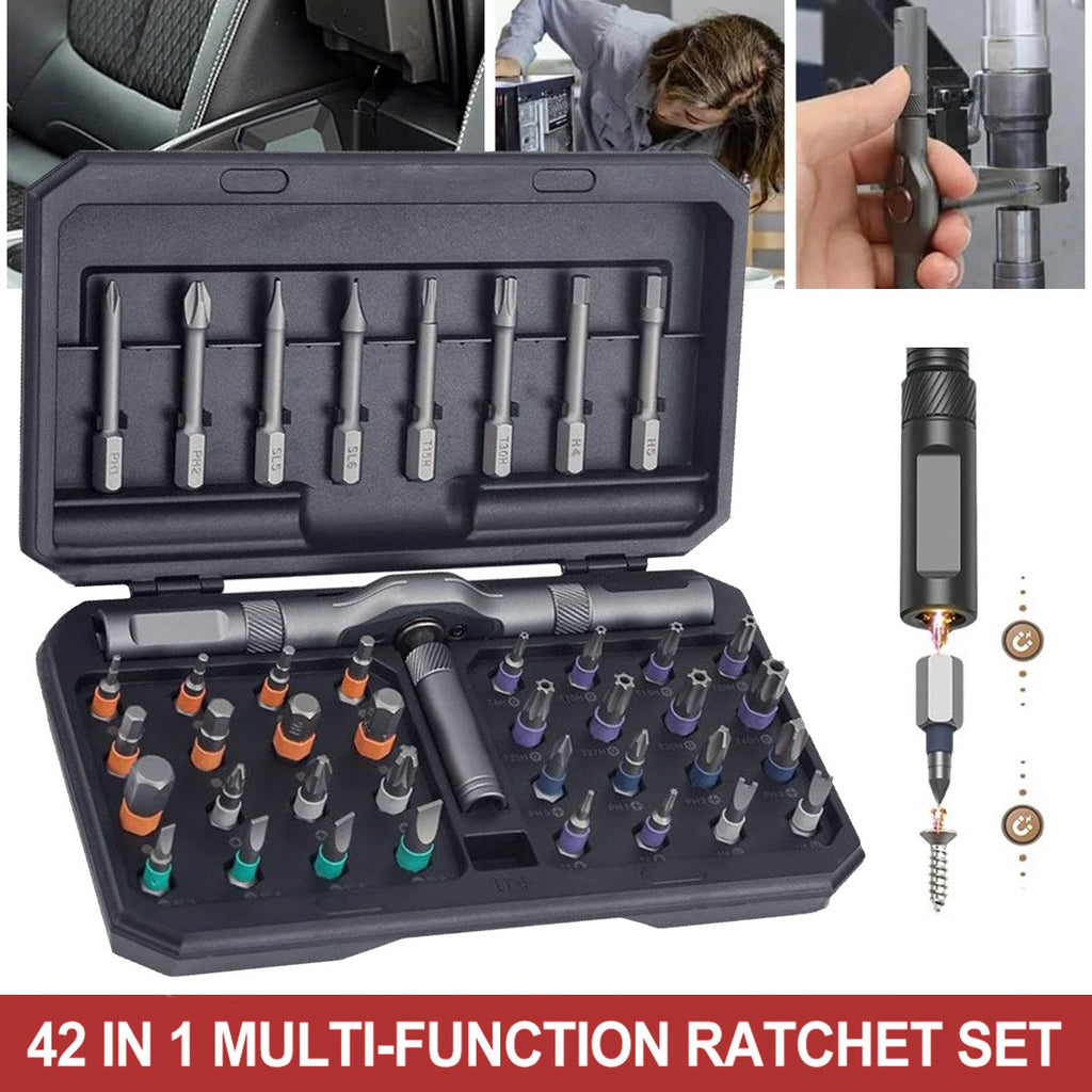42-in-1 Magnetic Ratchet Screwdriver Set - image 1