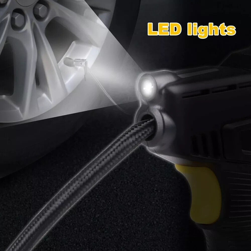 Cordless 12V Tyre Inflator with Digital Preset & LED Light - image 3